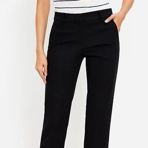 LOFT Riveria Slim Pants Cropped - Black Size 6 - NWT
